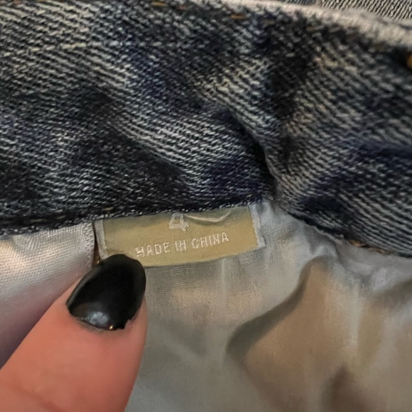 {MICHAEL KORS} Size 4 Boot-cut studded MK Back Pocket Light Blue Denim Blue Jean - Picture 5 of 12